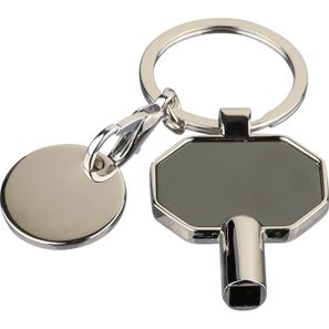 Schlüsselanhänger aus recycelter Zinklegierung mit Heizkörperentlüfter Mara