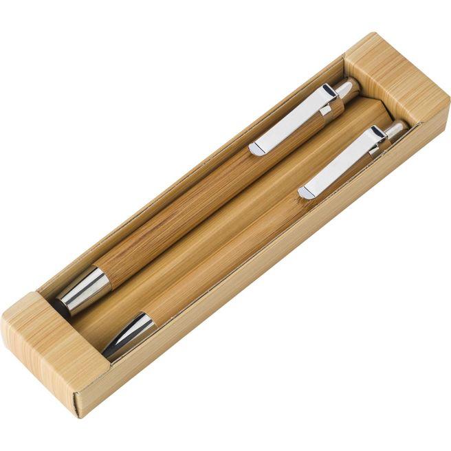 Kugelschreiber-Set aus Bambus Darlene