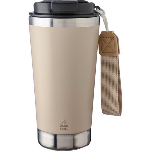 Doppelwandiger Trinkbecher aus recyceltem Edelstahl 500 ml Kayla (Bild 1)