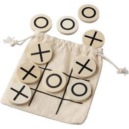 Natürliches Holz-Tic-Tac-Toe-Spiel Waltraud