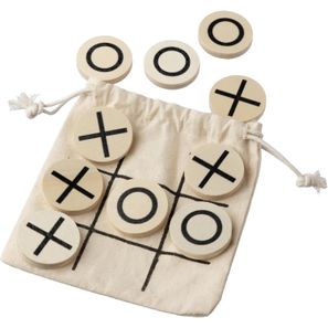 Natürliches Holz-Tic-Tac-Toe-Spiel Waltraud