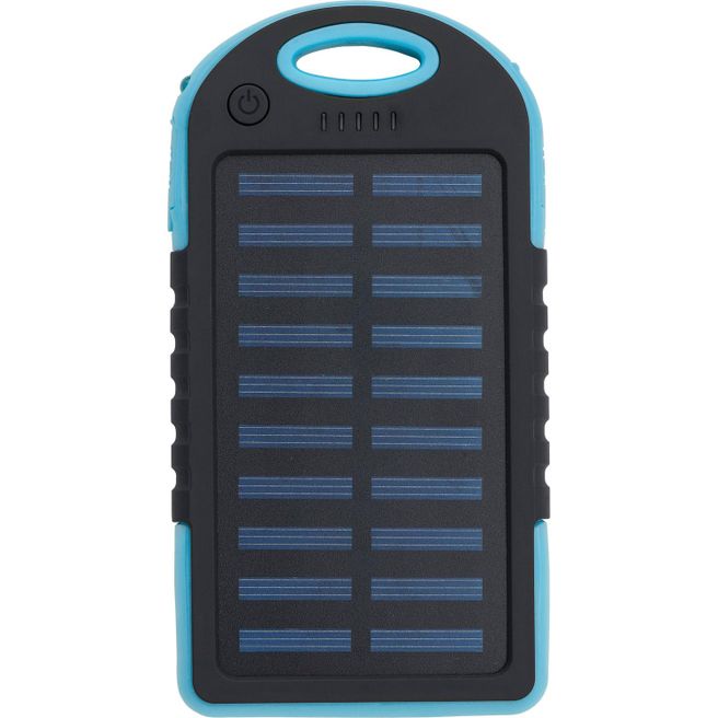 Produktabbildung Gummierte ABS Solar-Powerbank Arin Gummierte ABS Solar-Powerbank Arin