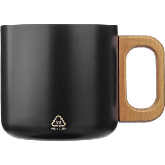 Doppelwandiger Becher aus recyceltem Edelstahl 400 ml Dwight (Bild 1)