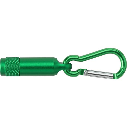 Produktabbildung Mini-Taschenlampe aus Aluminium mit Karabiner Tracy Mini-Taschenlampe aus Aluminium mit Karabiner Tracy (Bild 1)