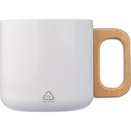 Doppelwandiger Becher aus recyceltem Edelstahl 400 ml Dwight (Bild 1)