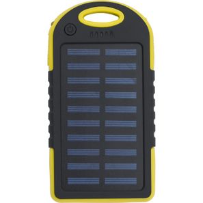 Gummierte ABS Solar-Powerbank Arin