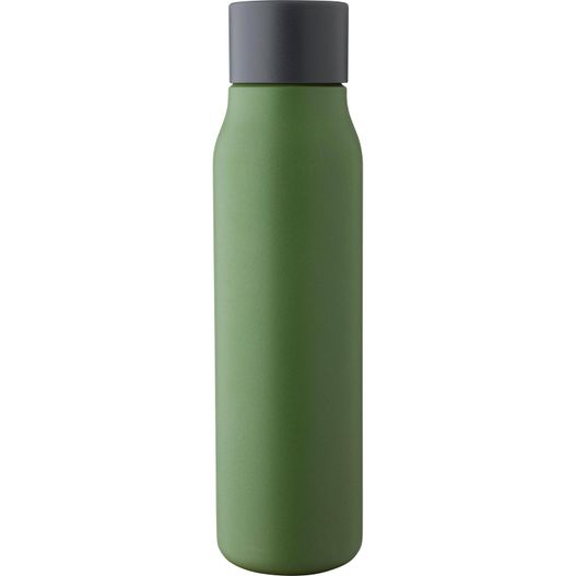 Doppelwandige Trinkflasche aus recyceltem Edelstahl (600 ml) Cassian (Bild 1)