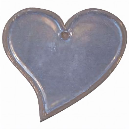 ein herzförmiges objekt auf weißem hintergrund Anhänger A-9 Herz 69 x 66 mm (Bild 1)