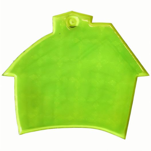 ein grünes haus geformtes objekt auf einem weißen hintergrund Anhänger A-12 Haus 56 x 64 mm (Bild 1)