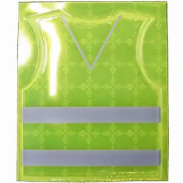 Produktabbildung Sticker S-12 Warnweste 50 x 60 mm Sticker S-12 Warnweste 50 x 60 mm