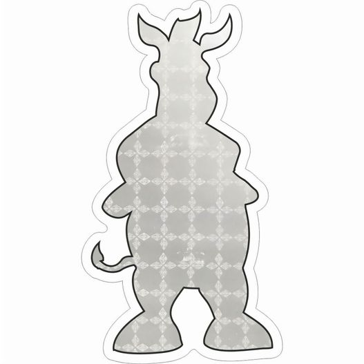 Sticker S-12 Zebra 43 x 77 mm (Bild 1)