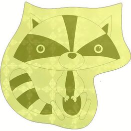 Produktabbildung Sticker S-16 Waschbär 50 x 50 mm Sticker S-16 Waschbär 50 x 50 mm