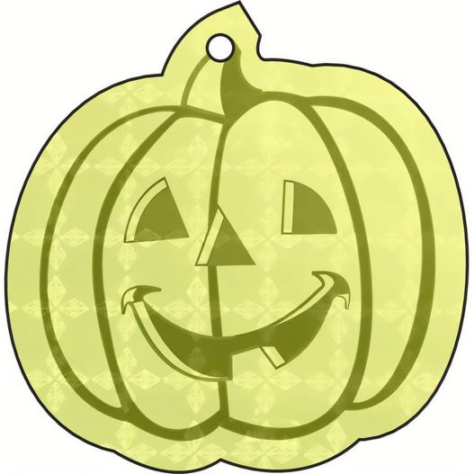 Anhänger A-16 Kürbis 53 x 54 mm (Bild 1)