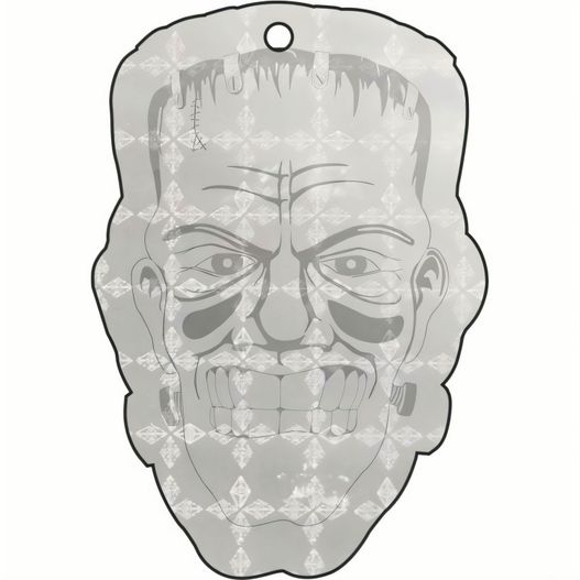 ein karikaturkopf eines mannes mit einem großen grins Anhänger A-16 Frankensteinkopf 44 x 64 mm (Bild 1)