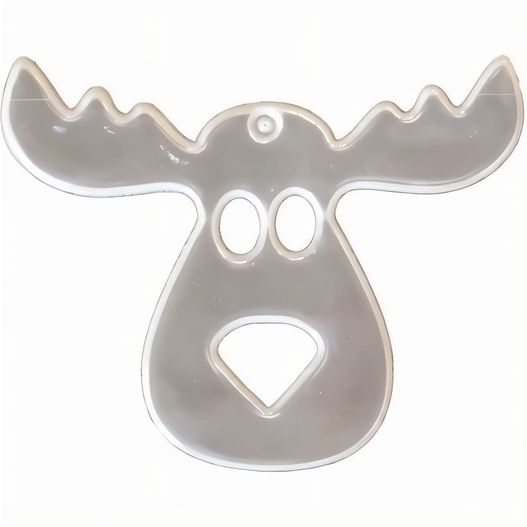 eine moosefläche auf einem klaren kunststoffobjekt dargestellt ist Anhänger A-9 Elchkopf 90 x 74 mm (Bild 1)