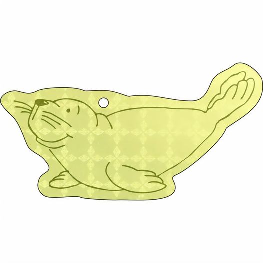 eine cartoondichtung auf weißem hintergrund Anhänger A-15 Robbe 2 79 x 44 mm (Bild 1)