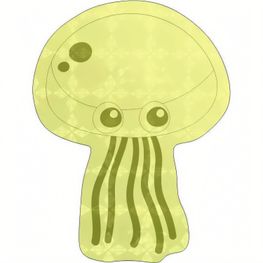 Sticker S-15 Qualle 46 x 60 mm