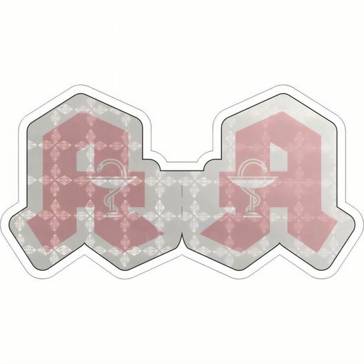 ein paar rosa und weiße buchstaben mit einem muster Twin-Reflex T-11 (Bild 1)