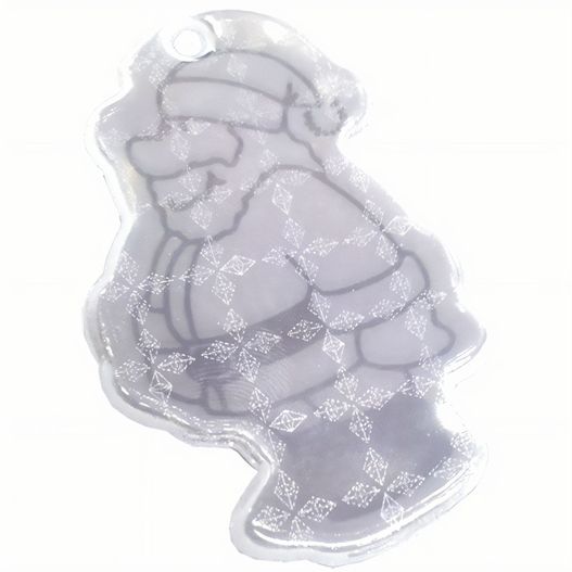 ein weihnachtsschmuck mit einer santa-klausel darauf Anhänger A-16 Weihnachtsmannkopf 51 x 53 mm (Bild 1)