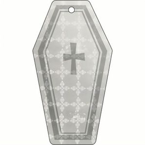 Anhänger A-14 Sarg 40 x 73 mm