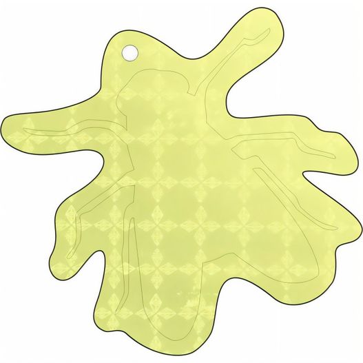 einem gelben blattförmigen teppich mit einem muster Anhänger A-14 Wespe 52 x 61 mm (Bild 1)