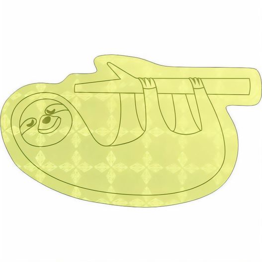 Sticker S-15 Faultier 65 x 39 mm (Bild 1)