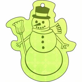 Anhänger A-15 Schneemann 2 61 x 52 mm