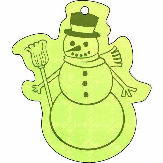 Anhänger A-15 Schneemann 2 61 x 52 mm (Bild 1)