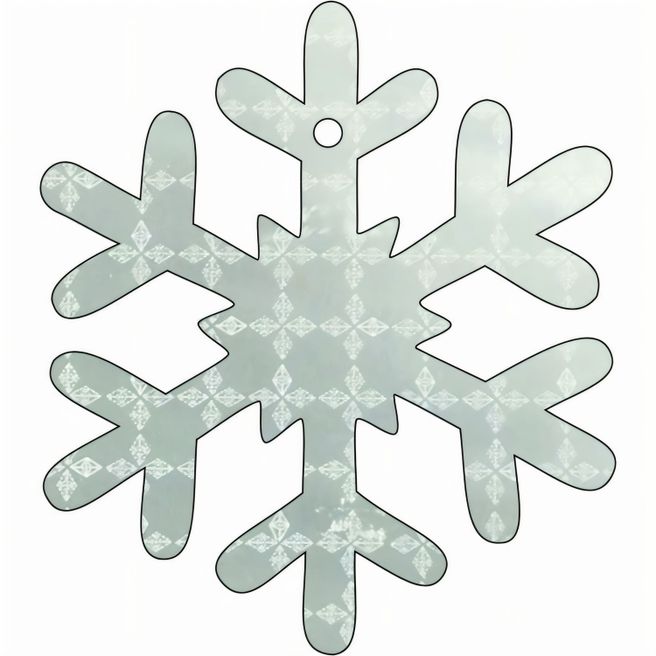 Anhänger A-9 Schneeflocke 74 x 65 mm