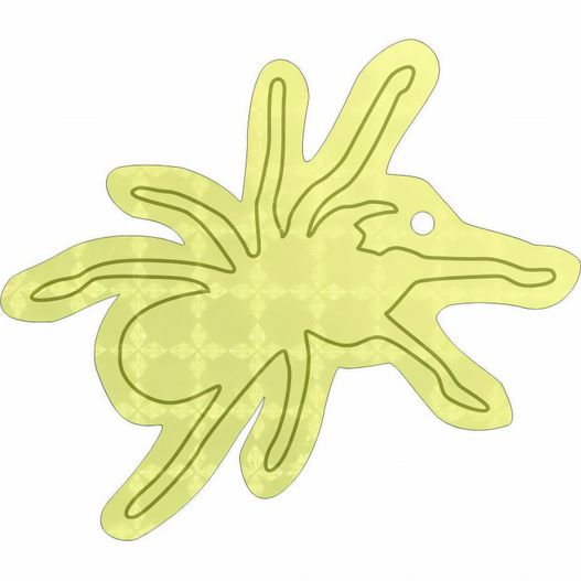 eine cartoon spinne auf weißem hintergrund Anhänger A-10 Spinne 78 x 67 mm (Bild 1)