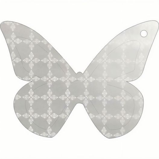 ein schmetterling aus einem stück papier herausgeschnitten Anhänger A-12 Schmetterling 69 x 51 mm (Bild 1)