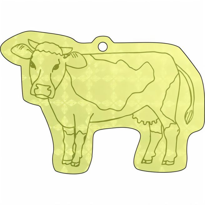 Produktabbildung Anhänger A-14 Kuh 67 x 47 mm Anhänger A-14 Kuh 67 x 47 mm