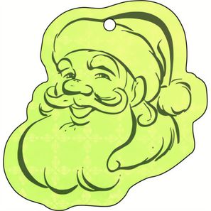 Anhänger A-16 Weihnachtsmannkopf 51 x 53 mm