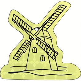 Produktabbildung Anhänger A-12 Windmühle 60 x 59 mm Anhänger A-12 Windmühle 60 x 59 mm