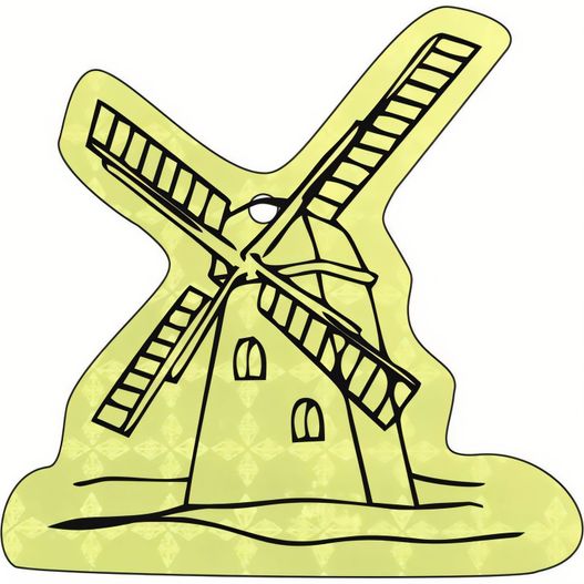Anhänger A-12 Windmühle 60 x 59 mm (Bild 1)