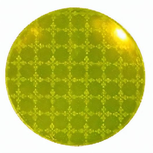 einen grünen knopf mit einem muster auf ihm Anhänger A-9 Kreis 62mm (Bild 1)