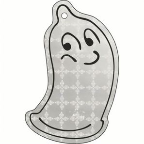 Anhänger A-12 Kondom 46 x 77 mm