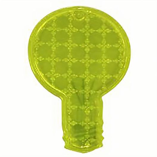 eine grüne glühbirne mit einem muster darauf Anhänger A-12 Glühbirne 69 x 45 mm (Bild 1)