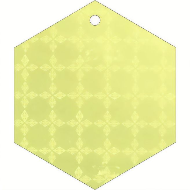 Anhänger A-20 Sechseck 47 x 55 mm