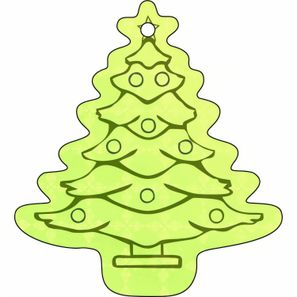 Anhänger A-16 Weihnachtsbaum 57 x 63 mm