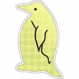 Produktabbildung Sticker S-8 Pinguin 85 x 42 mm Sticker S-8 Pinguin 85 x 42 mm