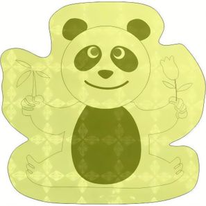 Sticker S-16 Panda 51 x 50 mm