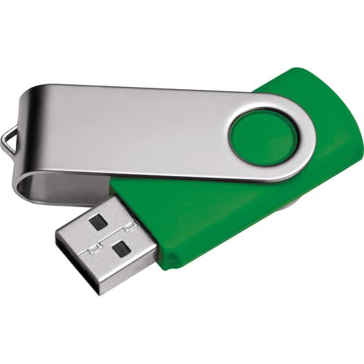 ein usb-laufwerk mit einer grünen abdeckung USB-Stick Liège 16 GB (Bild 1)