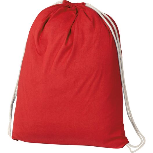 eine rote tasche mit einem weißen string Baumwollgymbag Budapest (Bild 1)