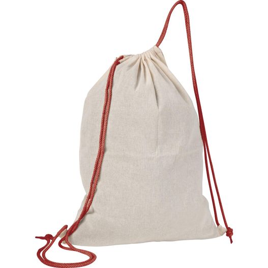 eine schubladentasche mit roter saite Baumwollsportbeutel Londonderry (Bild 1)