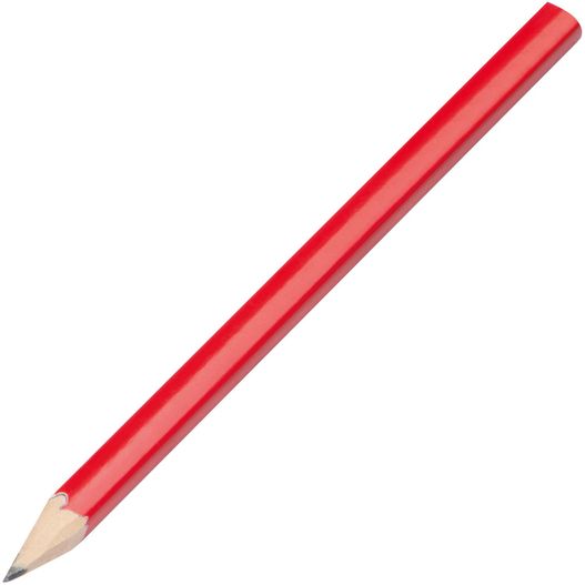 ein roter stift mit schwarzer spitze Zimmermannsbleistift Kent (Bild 1)