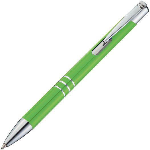 ein grüner stift mit silberner spitze Metall Kugelschreiber Ascot (Bild 1)