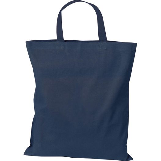 eine marineblaue tasche mit einem langen griff Baumwolltasche Bregenz (Bild 1)