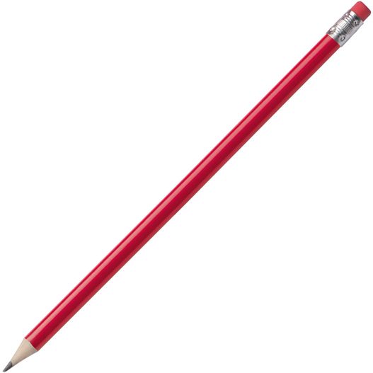 ein roter bleistift mit einem radierer oben Bleistift mit Radiergummi Hickory (Bild 1)