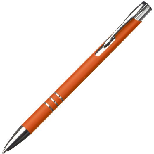 ein stift mit einer metallspitze und einem orangen kunststoffkörper Metall Kugelschreiber New Jersey (Bild 1)